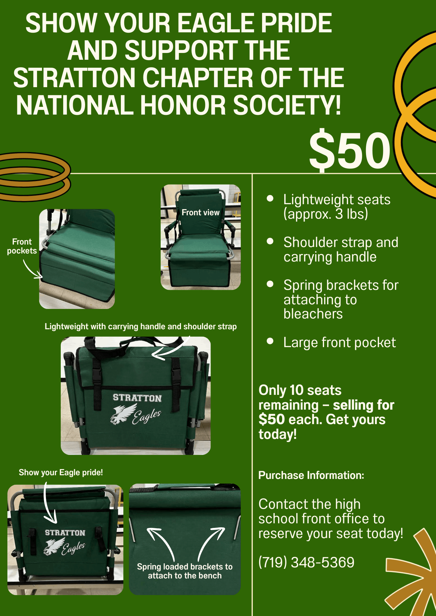 NHS Bleacher Seats For Sale